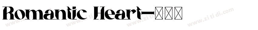 Romantic Heart字体转换